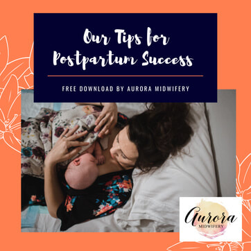 Graphics for tips for postpartum success