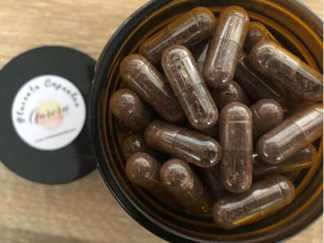 Placenta capsules made by Aurora midwifery
